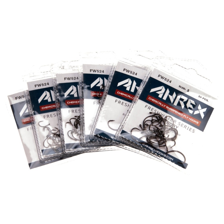 Ahrex Fw524 Super Dry Barbed #18 Trout Fly Tying Hooks